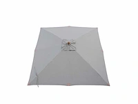 Parasol 2,5m hout lichtgrijs + beschermhoes - afbeelding 2 van  18