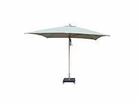 Parasol 2,5m hout lichtgrijs + beschermhoes - afbeelding 1 van  18