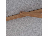 Parasol 2,5m hout lichtgrijs + beschermhoes - afbeelding 16 van  18