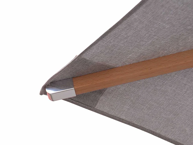 Parasol 2,5m hout lichtgrijs + beschermhoes - afbeelding 17 van  18