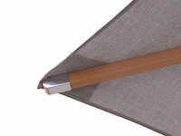 Parasol 2,5m hout lichtgrijs + beschermhoes - afbeelding 17 van  18