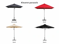 Parasol 2,8m zwart + beschermhoes - afbeelding 6 van  12