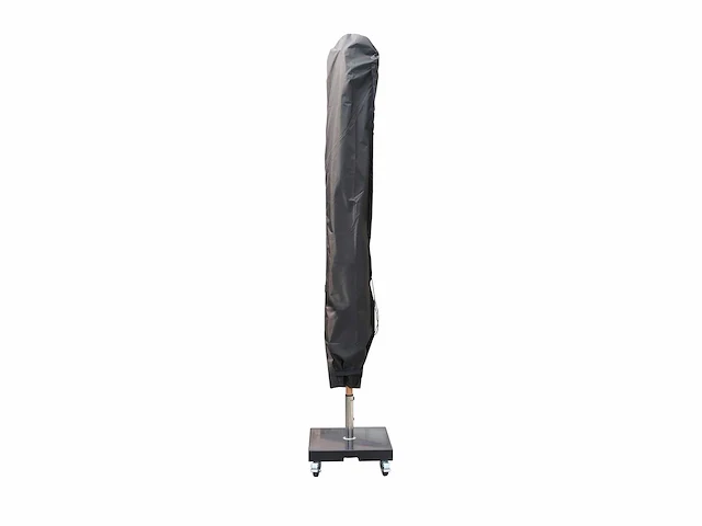 Parasol 3m alu lichtgroen + beschermhoes + parasolvoet 40kg zwart - afbeelding 2 van  17