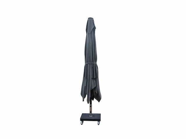Parasol 3m alu lichtgroen + beschermhoes + parasolvoet 40kg zwart - afbeelding 11 van  17