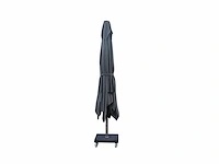 Parasol 3m alu lichtgroen + beschermhoes + parasolvoet 40kg zwart - afbeelding 11 van  17