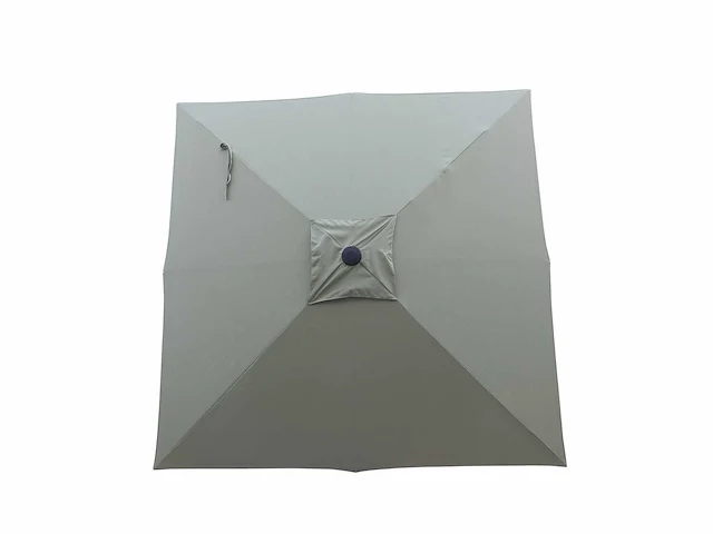 Parasol 3m alu lichtgroen + beschermhoes + parasolvoet 40kg zwart - afbeelding 12 van  17
