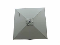 Parasol 3m alu lichtgroen + beschermhoes + parasolvoet 40kg zwart - afbeelding 12 van  17