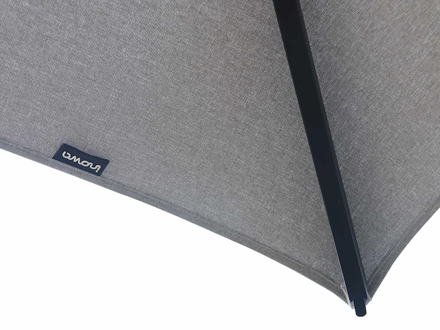Parasol 3m alu lichtgroen + beschermhoes + parasolvoet 40kg zwart - afbeelding 13 van  17