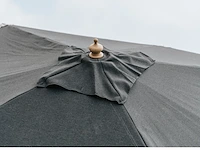 Parasol 3m hout zand + beschermhoes + parasolvoet 40kg - afbeelding 18 van  21