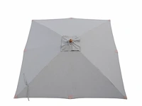 Parasol 3m hout zand + beschermhoes + parasolvoet 40kg - afbeelding 19 van  21
