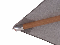 Parasol 3m hout zand + beschermhoes + parasolvoet 40kg - afbeelding 20 van  21
