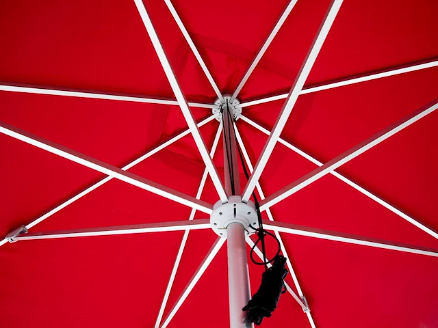 Parasol 3m rood + beschermhoes - afbeelding 5 van  10