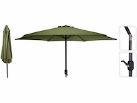 Parasol kantelbaar donkergroen - afbeelding 1 van  3