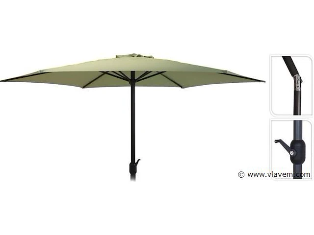Parasol kantelbaar groen - afbeelding 1 van  3