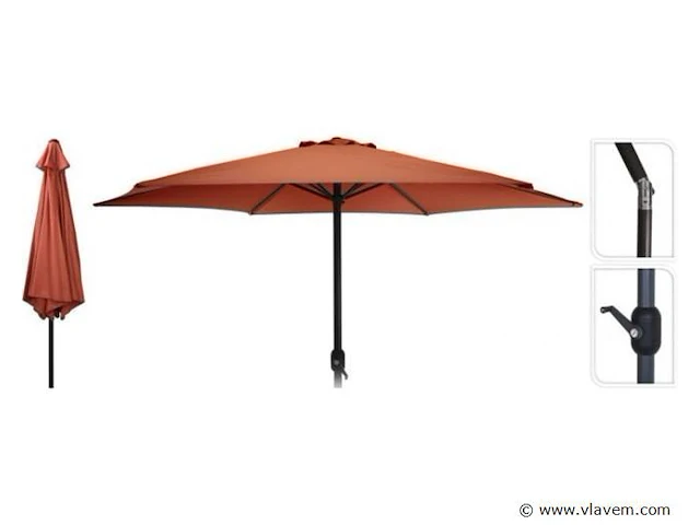 Parasol kantelbaar terra oranje - afbeelding 1 van  2
