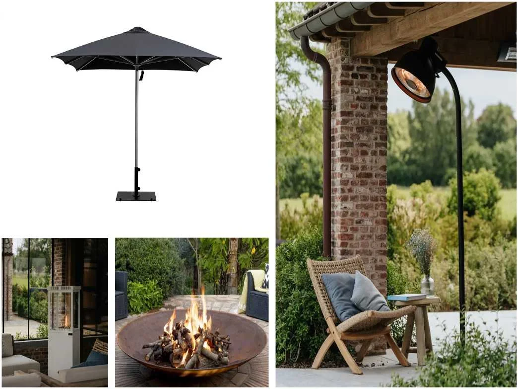 Parasols, vuurschalen en terrasverwarmers - beselare - 17/04/2024