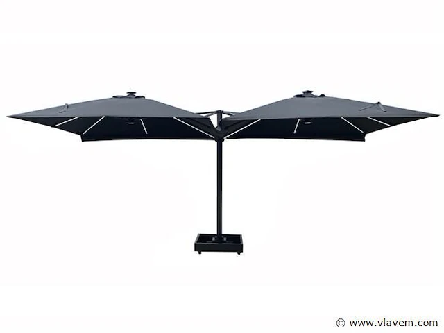 Parasolvoet 100x100 cm met wielen (excl. tegels) - afbeelding 5 van  5