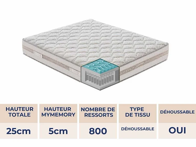 Parigi matras - 150 x 190 - afbeelding 5 van  5