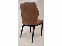 Paris brown pu - dining chair (6x) - afbeelding 2 van  6