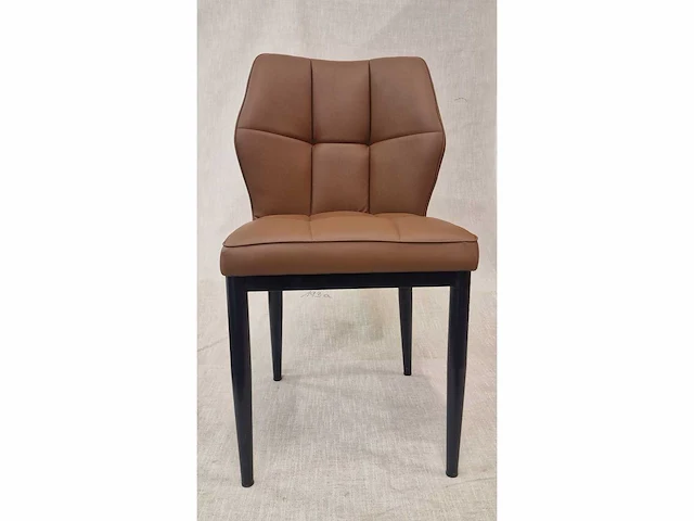 Paris brown pu - dining chair (6x) - afbeelding 3 van  6