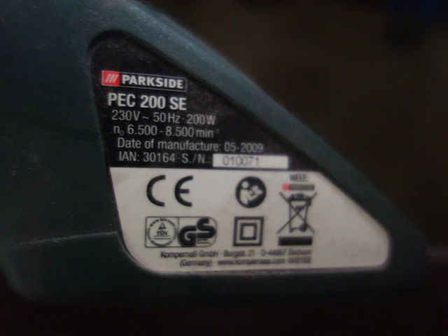 Parkside schaafmachine - afbeelding 2 van  2