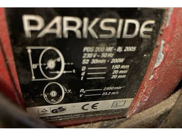 Parkside slijpmolen - afbeelding 2 van  3