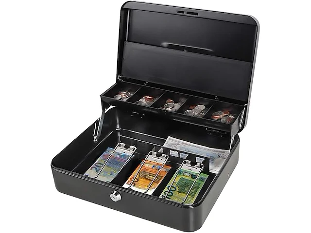Parrency grote geldcassette (zwart) - afbeelding 1 van  3