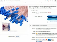 Partij 1,2 miljoen saliva ejectors/speekselafzuigers voor tandartsen - afbeelding 3 van  13