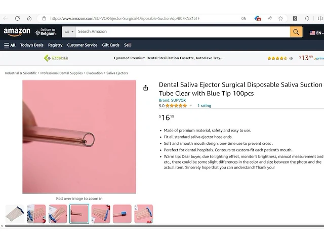 Partij 1,2 miljoen saliva ejectors/speekselafzuigers voor tandartsen - afbeelding 12 van  13