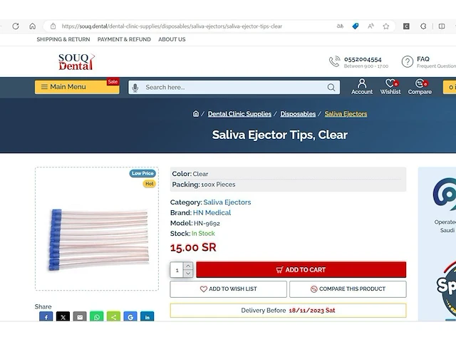 Partij 1,2 miljoen saliva ejectors/speekselafzuigers voor tandartsen - afbeelding 13 van  13