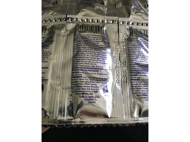 Partij 2.096.640 stuks gilette scheergel 3.95ml - afbeelding 8 van  12