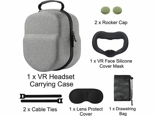 Partij accessoires voor oculus quest 2 : 49x protection case + 34x hoofdriem - afbeelding 4 van  5