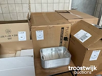 Partij aluminium schalen met deksel