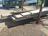 Partij aluminium zijpanelen