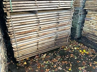 Partij bekantrechte eiken planken rustiek - afbeelding 2 van  3