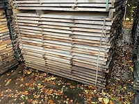Partij bekantrechte eiken planken rustiek - afbeelding 1 van  3