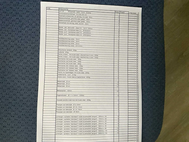 Partij bevestigingsmateriaal, winkelhaken, beitels,hamers en lijmtang - afbeelding 2 van  2
