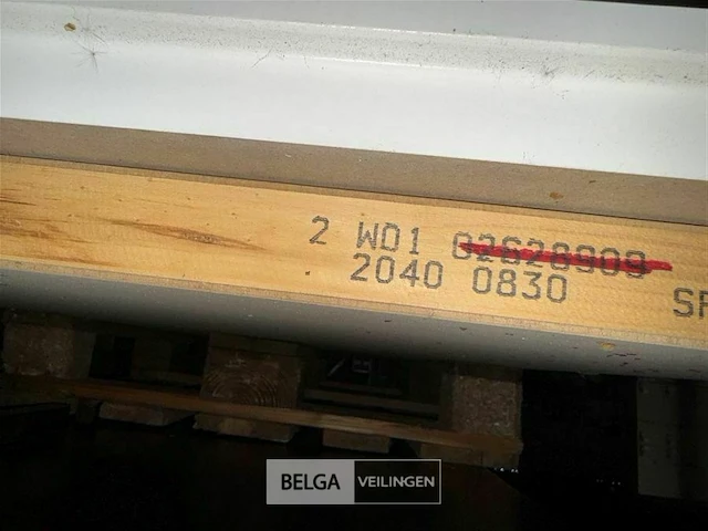Partij binnen deuren wit afm ± 2040x0830mm - afbeelding 6 van  15