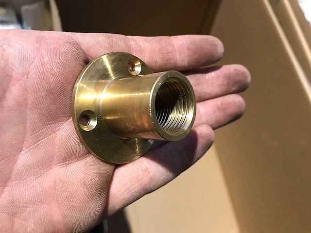 Partij bonfix soldeerfitting muurplaat 1/2" x 1/2" (303x) - afbeelding 1 van  6