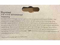 Partij bonfix soldeerfitting muurplaat 1/2" x 1/2" (303x) - afbeelding 5 van  6