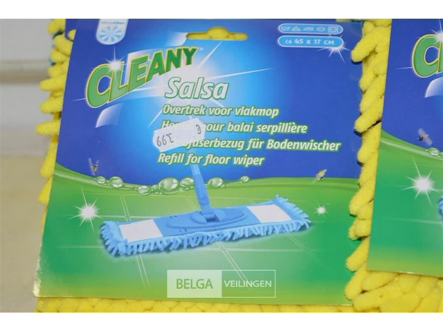 Partij cleany overtrek voor vlakmop 45x17cm - afbeelding 2 van  2
