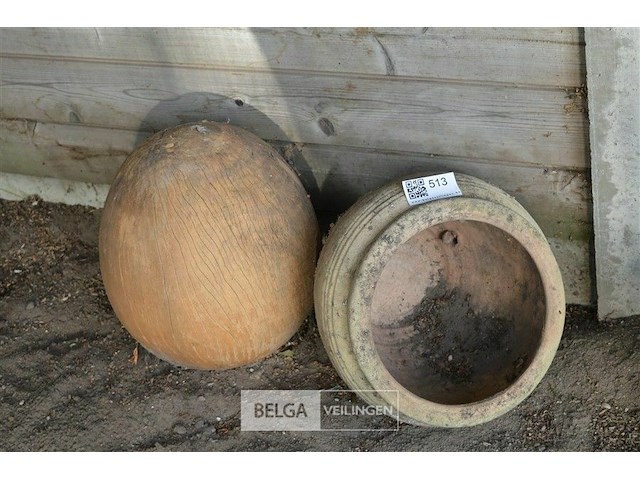 Partij div aardewerk potten en kruiken - afbeelding 2 van  3