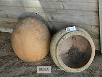 Partij div aardewerk potten en kruiken - afbeelding 2 van  3