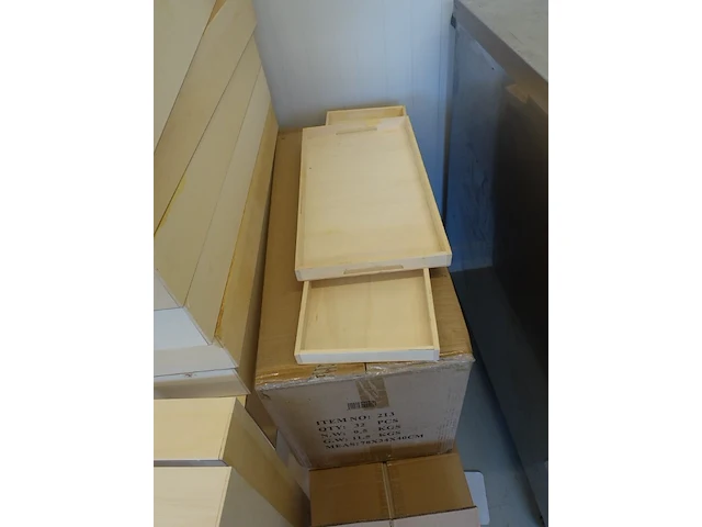Partij div houten decoratie bakjes - afbeelding 6 van  11