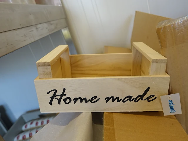 Partij div houten decoratie bakjes - afbeelding 10 van  11