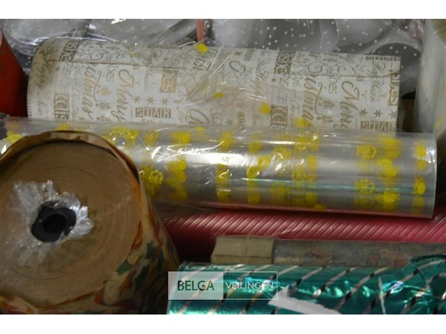 Partij div inpak materialen en houder voor inpakpapier - afbeelding 5 van  6