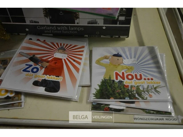 Partij div kaarten en kerstdeco - afbeelding 3 van  5