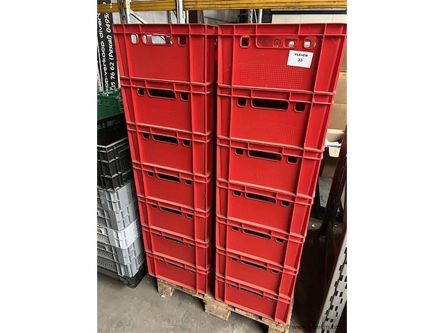 Partij div. pvc bakken, (zonder pallet) - afbeelding 1 van  3