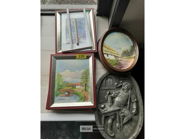 Partij div schilderijen - afbeelding 1 van  5