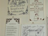 Partij div wc spreuken op tegels - afbeelding 5 van  7